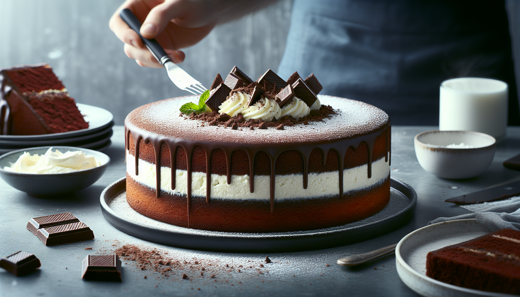 torta ricotta e cioccolato